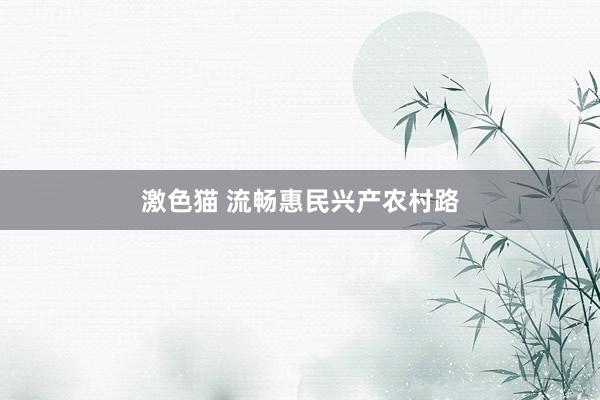 激色猫 流畅惠民兴产农村路