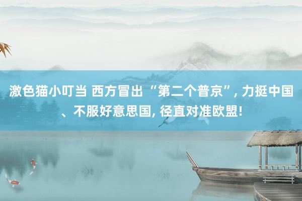 激色猫小叮当 西方冒出 “第二个普京”， 力挺中国、不服好意思国， 径直对准欧盟!