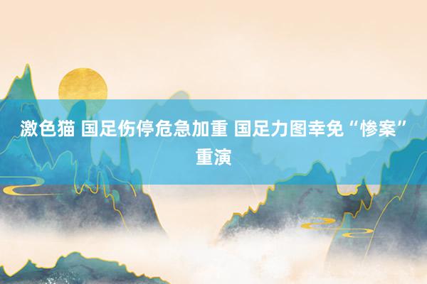 激色猫 国足伤停危急加重 国足力图幸免“惨案”重演