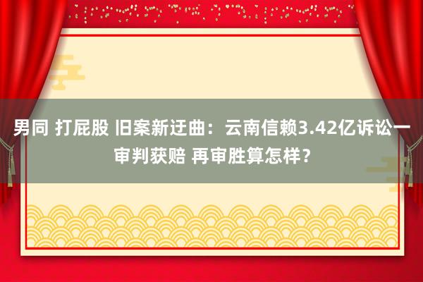 男同 打屁股 旧案新迂曲：云南信赖3.42亿诉讼一审判获赔 再审胜算怎样？