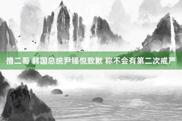 撸二哥 韩国总统尹锡悦致歉 称不会有第二次戒严