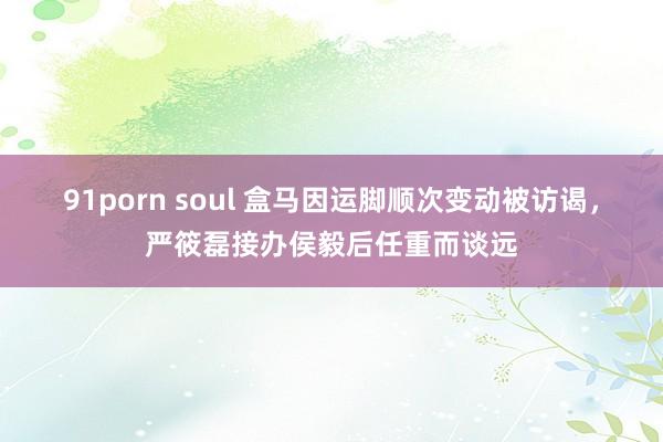 91porn soul 盒马因运脚顺次变动被访谒，严筱磊接办侯毅后任重而谈远